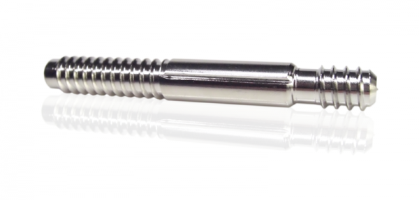 Aluminium - Pin mit flachem Gewindetal (Kerndurchmesser ~7,8 mm)